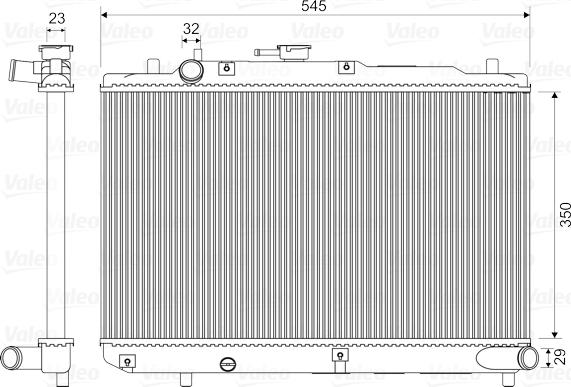 Valeo 731036 - Radiator, mühərrikin soyudulması furqanavto.az