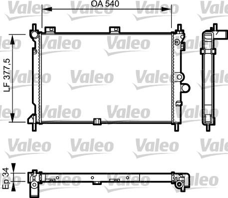 Valeo 731022 - Radiator, mühərrikin soyudulması furqanavto.az