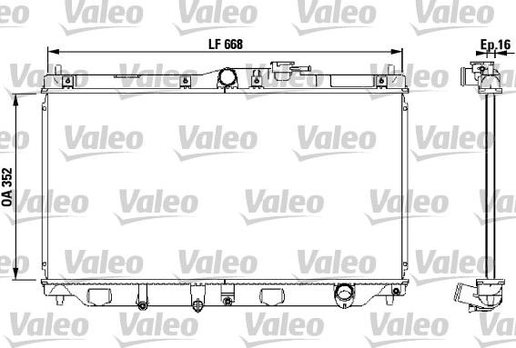 Valeo 731076 - Radiator, mühərrikin soyudulması furqanavto.az