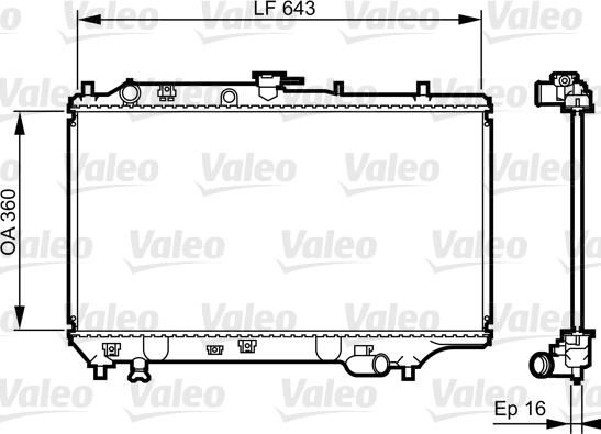 Valeo 731072 - Radiator, mühərrikin soyudulması furqanavto.az