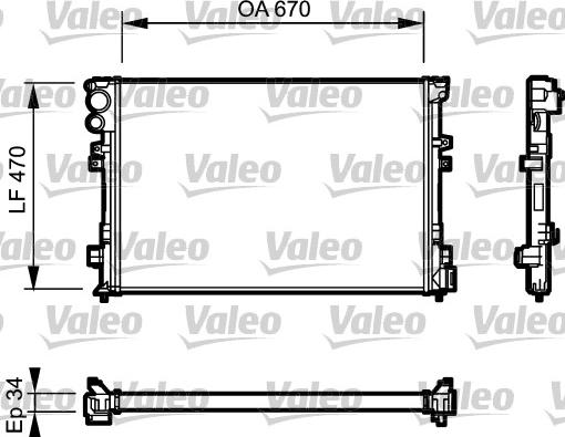 Valeo 731168 - Radiator, mühərrikin soyudulması furqanavto.az