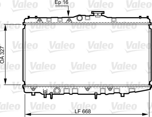 Valeo 731105 - Radiator, mühərrikin soyudulması furqanavto.az