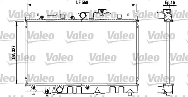 Valeo 731119 - Radiator, mühərrikin soyudulması furqanavto.az