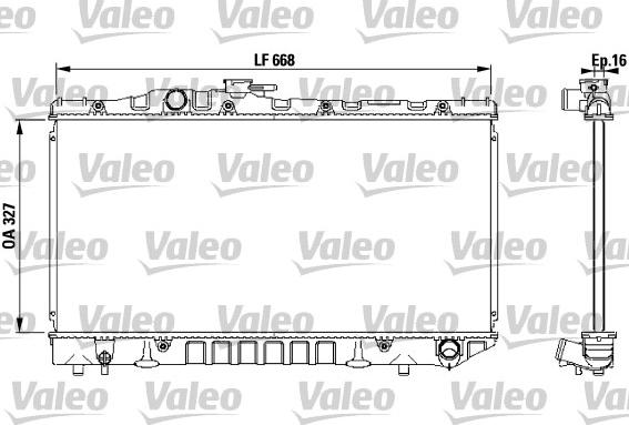 Valeo 731 115 - Radiator, mühərrikin soyudulması furqanavto.az