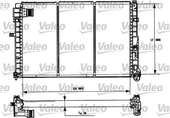 Valeo 731185 - Radiator, mühərrikin soyudulması furqanavto.az