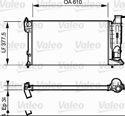 Valeo 731180 - Radiator, mühərrikin soyudulması furqanavto.az