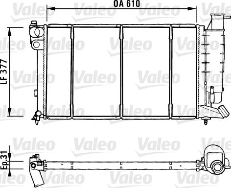 Valeo 731181 - Radiator, mühərrikin soyudulması furqanavto.az