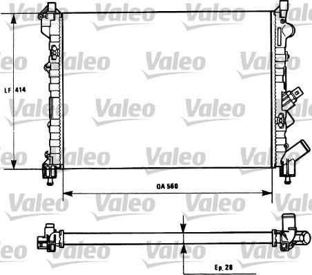 Valeo 731128 - Radiator, mühərrikin soyudulması furqanavto.az