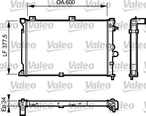 Valeo 731170 - Radiator, mühərrikin soyudulması furqanavto.az