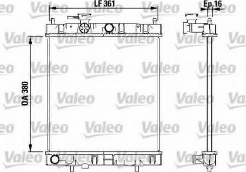 Valeo 731852 - Radiator, mühərrikin soyudulması furqanavto.az