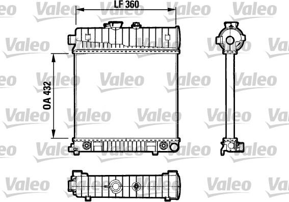 Valeo 731804 - Radiator, mühərrikin soyudulması furqanavto.az