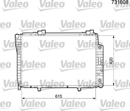 Valeo 731808 - Radiator, mühərrikin soyudulması furqanavto.az