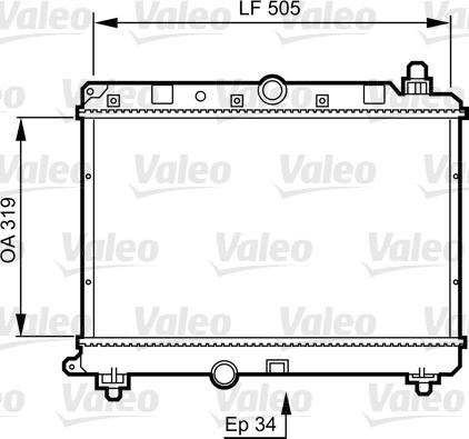 Valeo 731820 - Radiator, mühərrikin soyudulması furqanavto.az