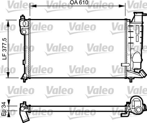 Valeo 731391 - Radiator, mühərrikin soyudulması furqanavto.az