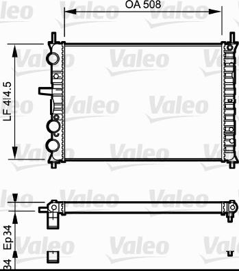 Valeo 731306 - Radiator, mühərrikin soyudulması furqanavto.az