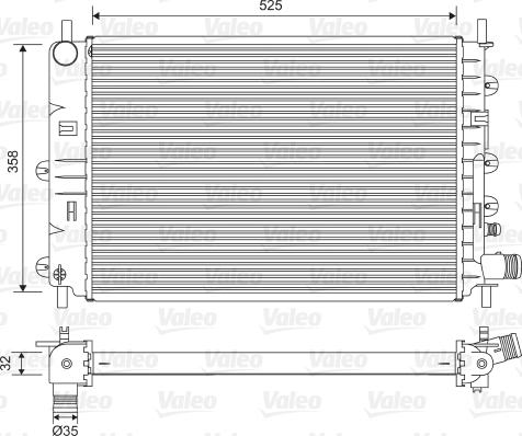 Valeo 731300 - Radiator, mühərrikin soyudulması furqanavto.az