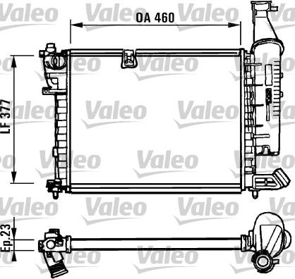 Valeo 731295 - Radiator, mühərrikin soyudulması furqanavto.az