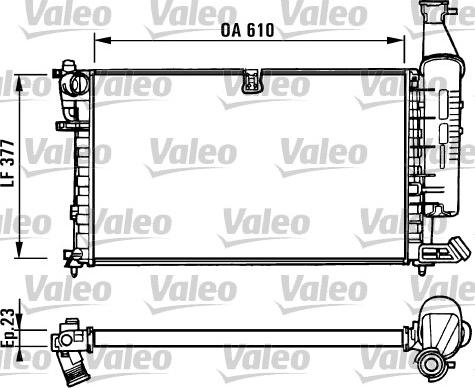 Valeo 731296 - Radiator, mühərrikin soyudulması furqanavto.az