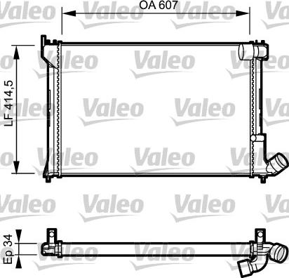 Valeo 731297 - Radiator, mühərrikin soyudulması furqanavto.az