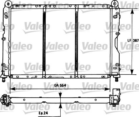 Valeo 731253 - Radiator, mühərrikin soyudulması furqanavto.az