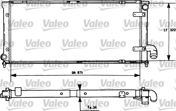 Valeo 731269 - Radiator, mühərrikin soyudulması furqanavto.az