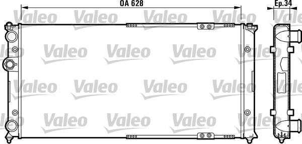 Valeo 731264 - Radiator, mühərrikin soyudulması furqanavto.az