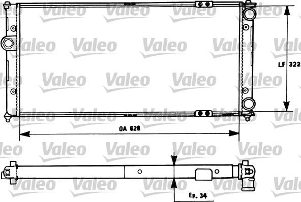 Valeo 731266 - Radiator, mühərrikin soyudulması furqanavto.az