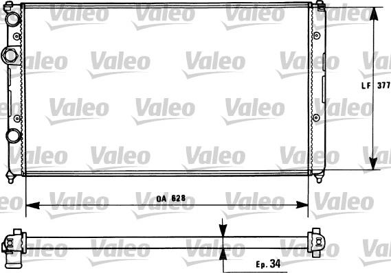 Valeo 731267 - Radiator, mühərrikin soyudulması furqanavto.az