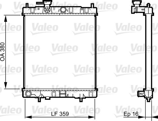 Valeo 731287 - Radiator, mühərrikin soyudulması furqanavto.az