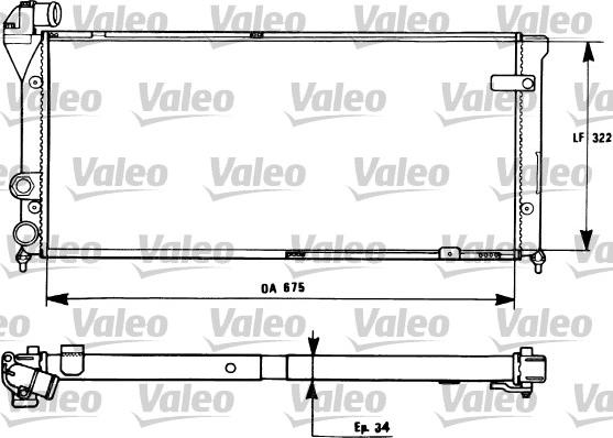 Valeo 731270 - Radiator, mühərrikin soyudulması furqanavto.az