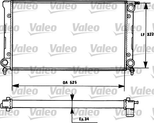 Valeo 731272 - Radiator, mühərrikin soyudulması furqanavto.az