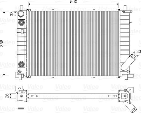 Valeo 731768 - Radiator, mühərrikin soyudulması furqanavto.az