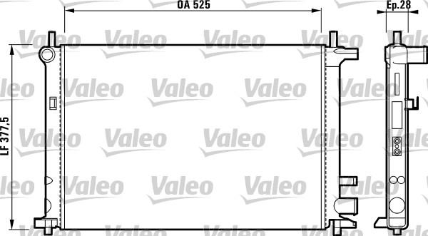 Valeo 731736 - Radiator, mühərrikin soyudulması www.furqanavto.az