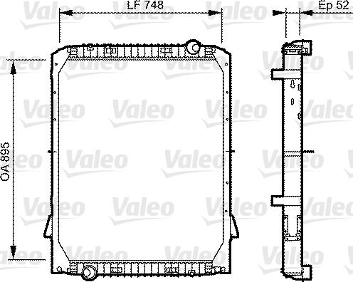 Valeo 733482 - Radiator, mühərrikin soyudulması furqanavto.az