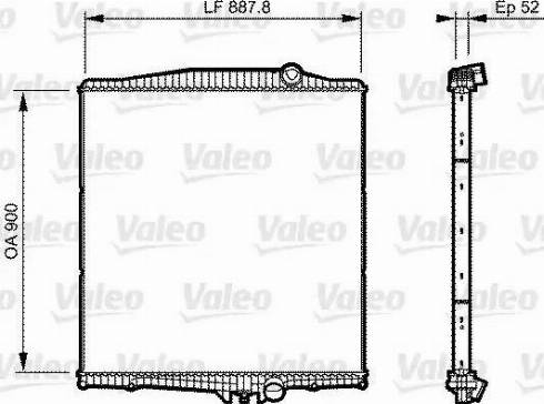 Valeo 733505 - Radiator, mühərrikin soyudulması furqanavto.az