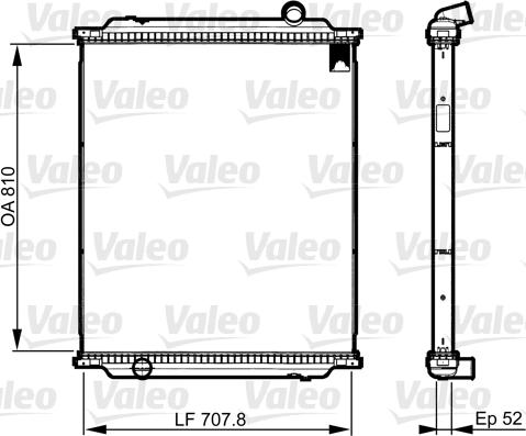 Valeo 733521 - Nüvə, radiator furqanavto.az