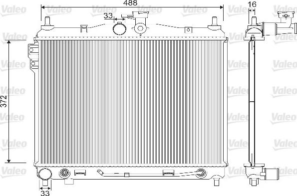 Valeo 733142 - Radiator, mühərrikin soyudulması furqanavto.az