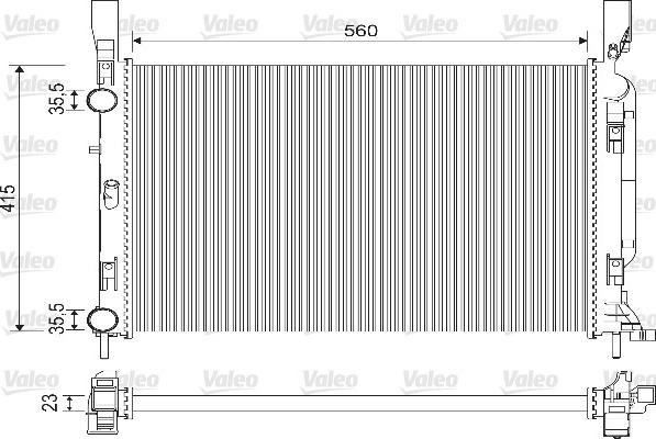 Valeo 733122 - Radiator, mühərrikin soyudulması furqanavto.az