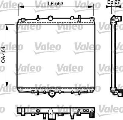 Valeo 732944 - Radiator, mühərrikin soyudulması furqanavto.az