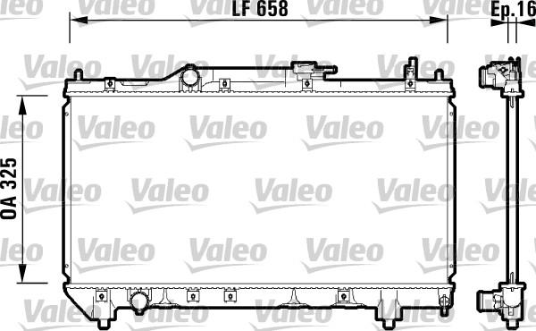 Valeo 732950 - Radiator, mühərrikin soyudulması furqanavto.az