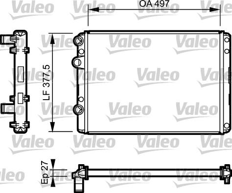 Valeo 732953 - Radiator, mühərrikin soyudulması furqanavto.az