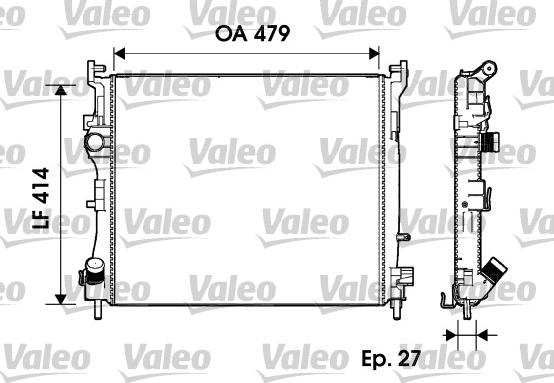 Valeo 732960 - Radiator, mühərrikin soyudulması furqanavto.az