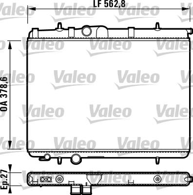 Valeo 732905 - Radiator, mühərrikin soyudulması furqanavto.az