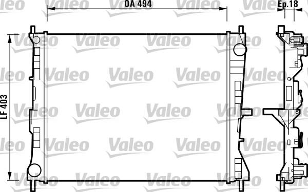 Valeo 732903 - Radiator, mühərrikin soyudulması furqanavto.az