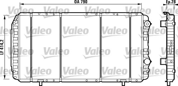 Valeo 732914 - Radiator, mühərrikin soyudulması furqanavto.az