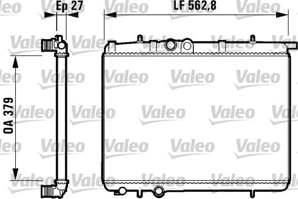 Valeo 732910 - Radiator, mühərrikin soyudulması furqanavto.az