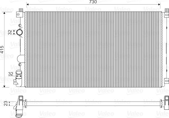 Valeo 732917 - Radiator, mühərrikin soyudulması furqanavto.az