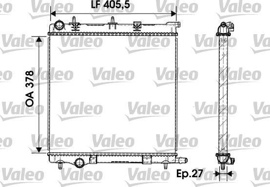 Valeo 732930 - Radiator, mühərrikin soyudulması furqanavto.az