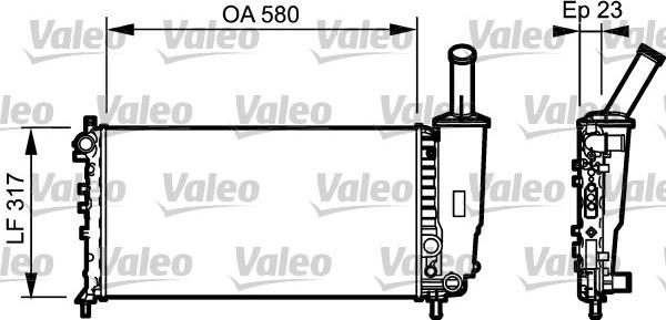 Valeo 732923 - Radiator, mühərrikin soyudulması furqanavto.az