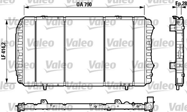 Valeo 732922 - Radiator, mühərrikin soyudulması furqanavto.az